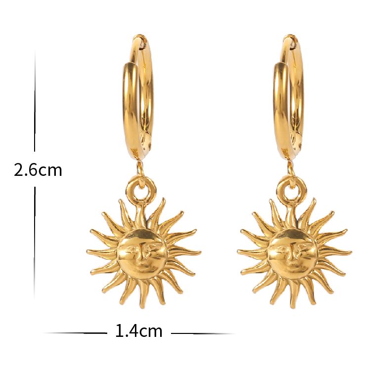 Stay Golden Sun Earrings