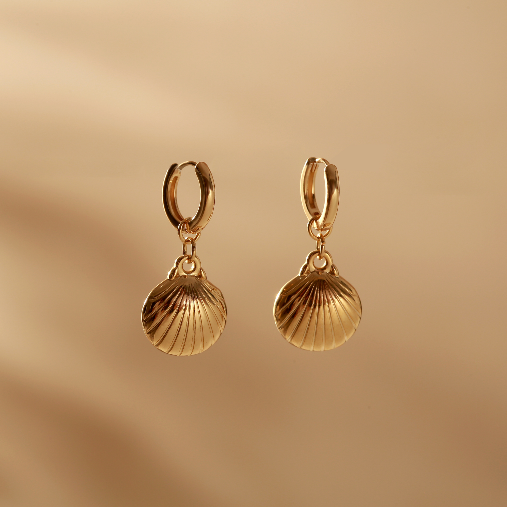 Stay Golden Shell Earrings