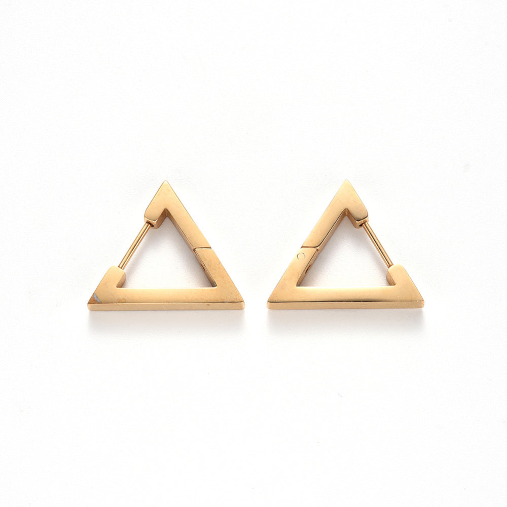 Triangle Huggie Earring Set