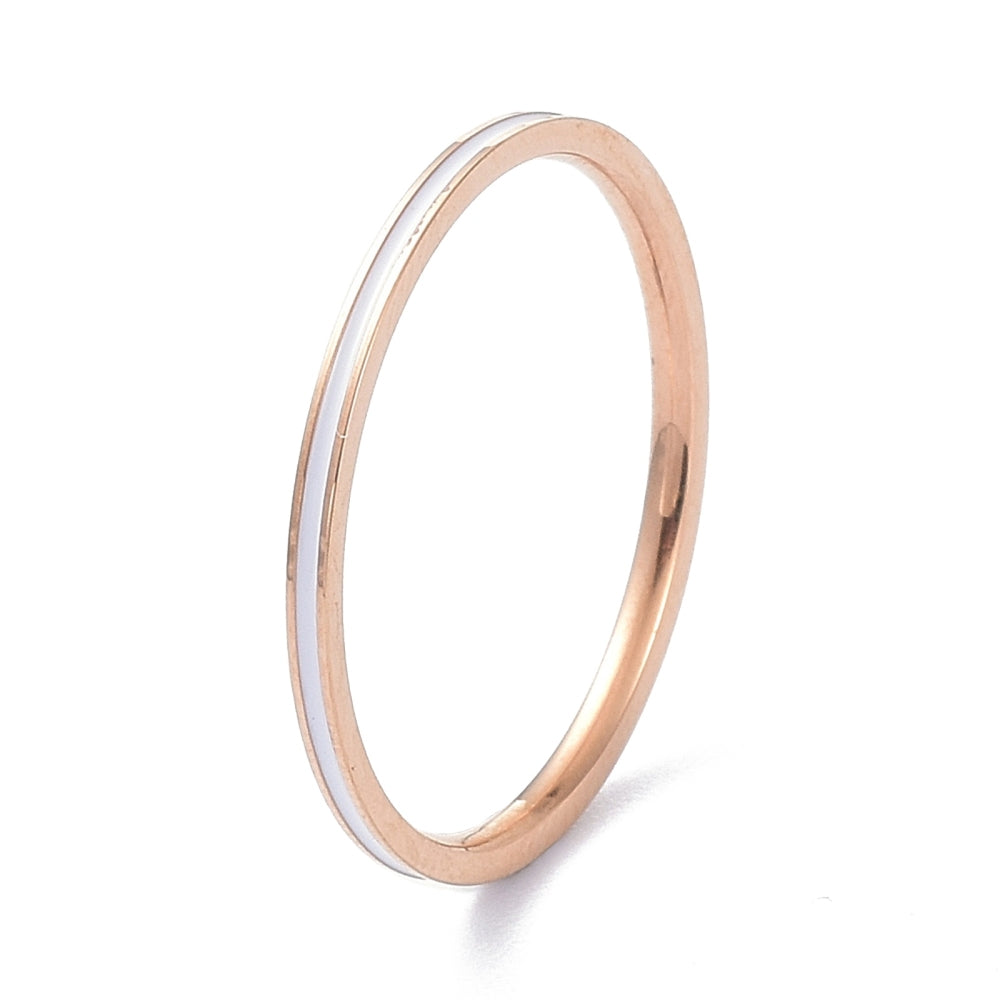 Minimalist Stainless Steel Stackable Ring Set