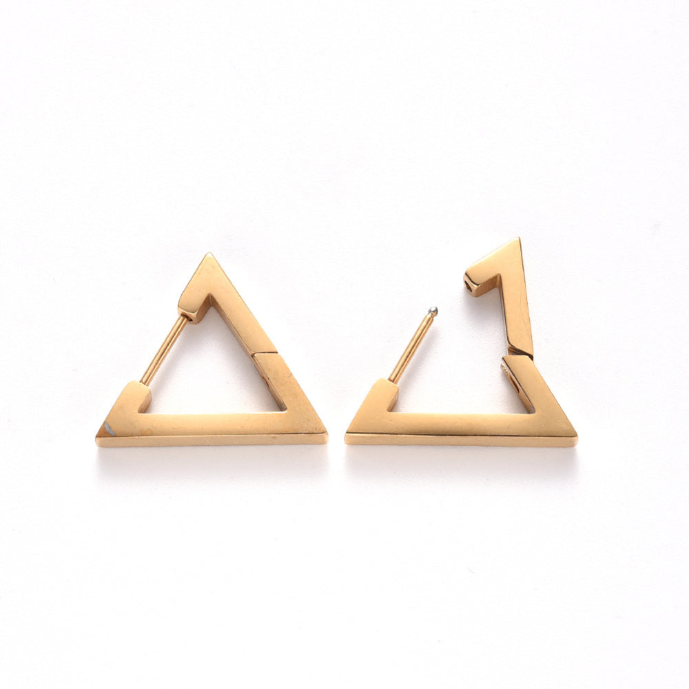 Triangle Huggie Earring Set