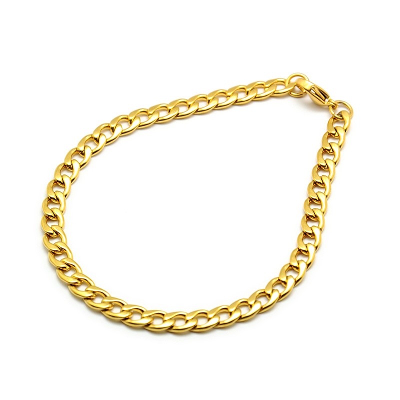 Gold and Silver Premium Classic Cuban Bracelet Set