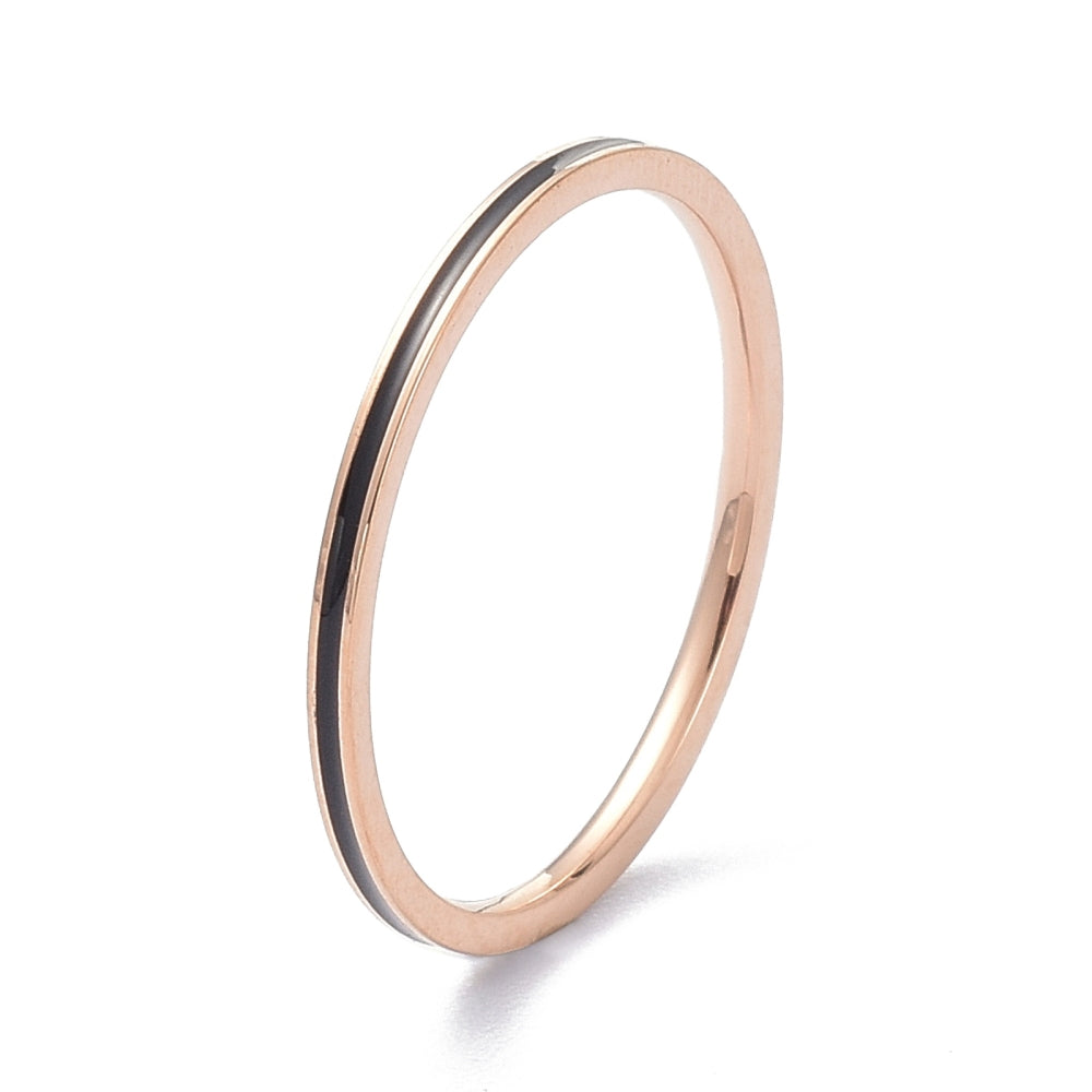Minimalist Stainless Steel Stackable Ring Set